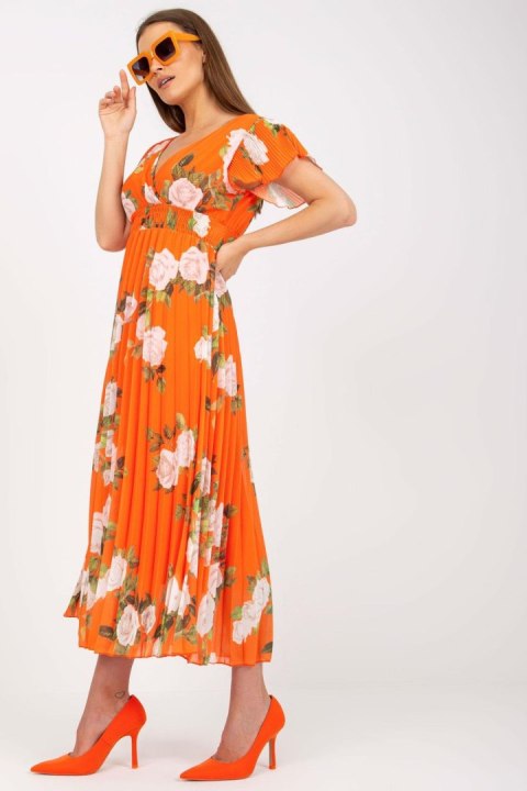 Sukienka Model DHJ-SK-15722.67P Orange - Italy Moda Sukienka Model DHJ-SK-15722.67P Orange - Italy Moda