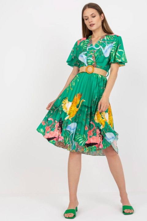 Sukienka Model DHJ-SK-15817.32 Green - Italy Moda Sukienka Model DHJ-SK-15817.32 Green - Italy Moda