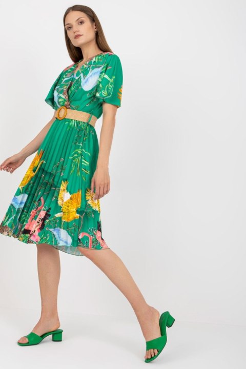 Sukienka Model DHJ-SK-15817.32 Green - Italy Moda Sukienka Model DHJ-SK-15817.32 Green - Italy Moda