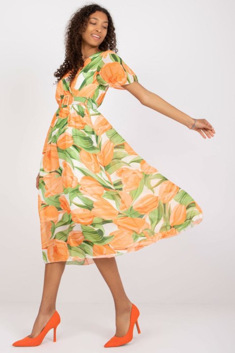 Sukienka Model DHJ-SK-15967.54P Orange - Italy Moda Sukienka Model DHJ-SK-15967.54P Orange - Italy Moda