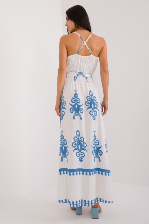 Sukienka Model DHJ-SK-16201.84 White/Blue - Italy Moda Sukienka Model DHJ-SK-16201.84 White/Blue - Italy Moda