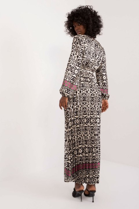 Sukienka Model DHJ-SK-16656.13X Black/Beige - Italy Moda Sukienka Model DHJ-SK-16656.13X Black/Beige - Italy Moda