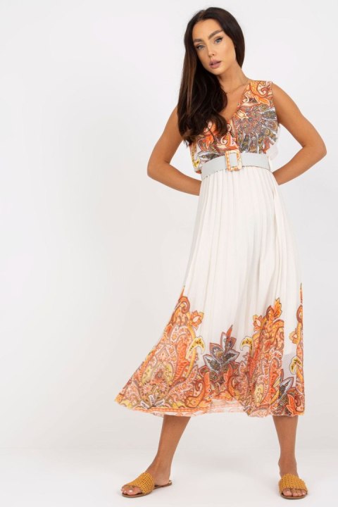 Sukienka Model DHJ-SK-13128.61 Orange - Italy Moda Sukienka Model DHJ-SK-13128.61 Orange - Italy Moda