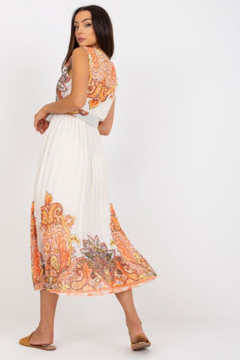 Sukienka Model DHJ-SK-13128.61 Orange - Italy Moda Sukienka Model DHJ-SK-13128.61 Orange - Italy Moda