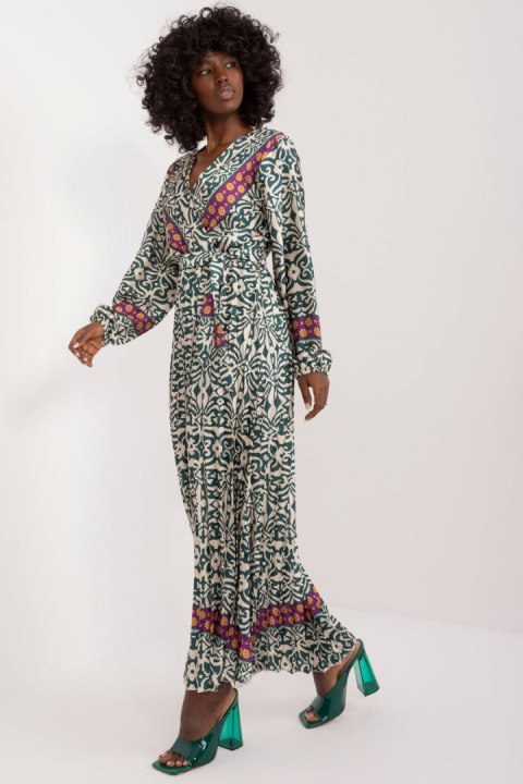 Sukienka Model DHJ-SK-16656.13X Dark Green - Italy Moda Sukienka Model DHJ-SK-16656.13X Dark Green - Italy Moda