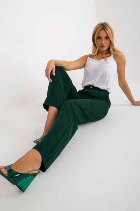 Spodnie Damskie Model LK-SP-508862.36 Dark Green - Lakerta Spodnie Damskie Model LK-SP-508862.36 Dark Green - Lakerta