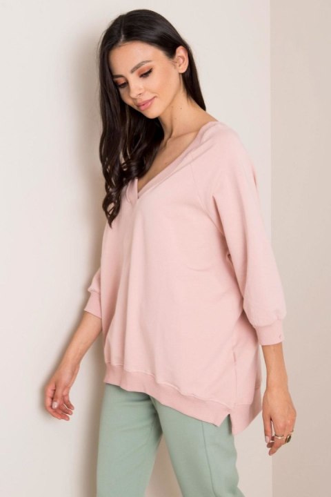Bluza Damska Model RV-BL-5676.09 Light Pink - Rue Paris Bluza Damska Model RV-BL-5676.09 Light Pink - Rue Paris