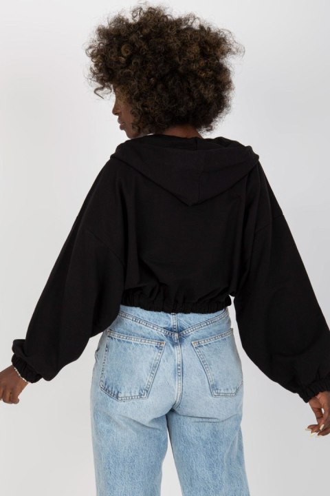 Bluza Damska Model RV-BL-8081.36P Black - Rue Paris Bluza Damska Model RV-BL-8081.36P Black - Rue Paris