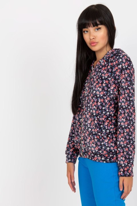 Bluza Damska Model RV-BL-8121.29 Navy - Rue Paris Bluza Damska Model RV-BL-8121.29 Navy - Rue Paris