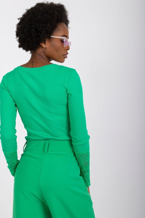 Bluzka Model RV-BZ-7532.29 Green - Rue Paris Bluzka Model RV-BZ-7532.29 Green - Rue Paris