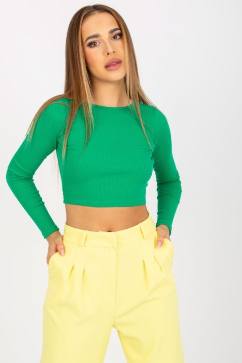 Bluzka Model RV-BZ-8010.82 Green - Rue Paris Bluzka Model RV-BZ-8010.82 Green - Rue Paris