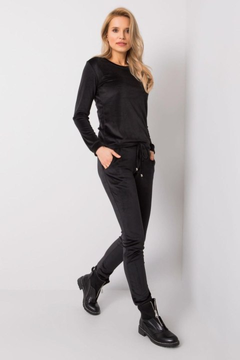 Spodnie Komplet Model RV-KMPL-6083.05 Black - Rue Paris Spodnie Komplet Model RV-KMPL-6083.05 Black - Rue Paris