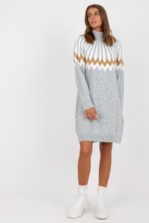 Sukienka Model LC-SK-0098.37X Grey - Rue Paris Sukienka Model LC-SK-0098.37X Grey - Rue Paris