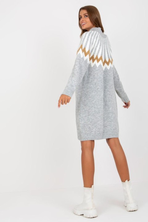 Sukienka Model LC-SK-0098.37X Grey - Rue Paris Sukienka Model LC-SK-0098.37X Grey - Rue Paris