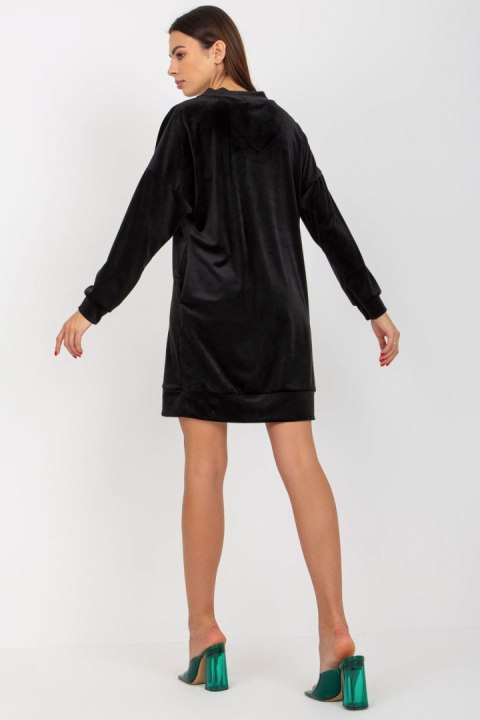 Sukienka Model RP-TU-8189.75P Black - Rue Paris Sukienka Model RP-TU-8189.75P Black - Rue Paris