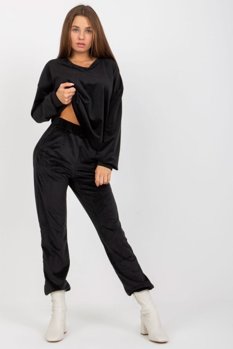 Bluza Damska Model RP-BZ-8188.64P Black - Rue Paris Bluza Damska Model RP-BZ-8188.64P Black - Rue Paris