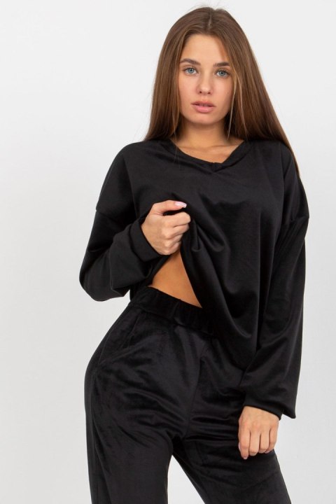Bluza Damska Model RP-BZ-8188.64P Black - Rue Paris Bluza Damska Model RP-BZ-8188.64P Black - Rue Paris