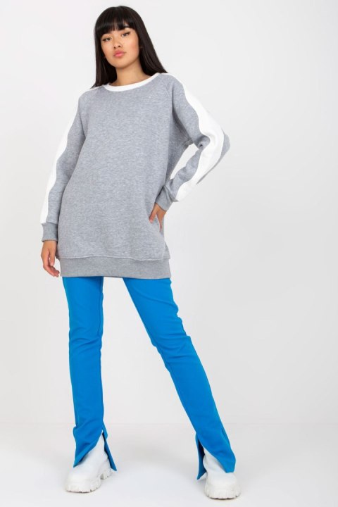 Bluza Damska Model RV-TU-8231.78P Grey - Rue Paris Bluza Damska Model RV-TU-8231.78P Grey - Rue Paris