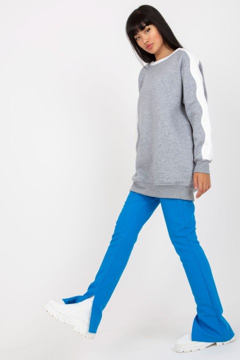 Bluza Damska Model RV-TU-8231.78P Grey - Rue Paris Bluza Damska Model RV-TU-8231.78P Grey - Rue Paris