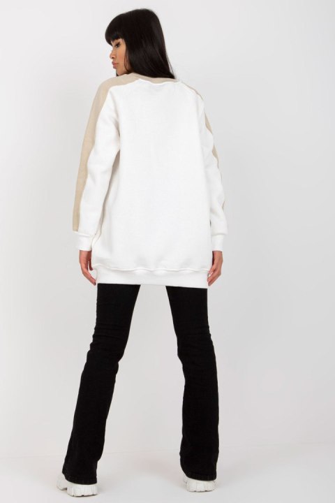 Bluza Damska Model RV-TU-8231.78P White/Beige - Rue Paris Bluza Damska Model RV-TU-8231.78P White/Beige - Rue Paris