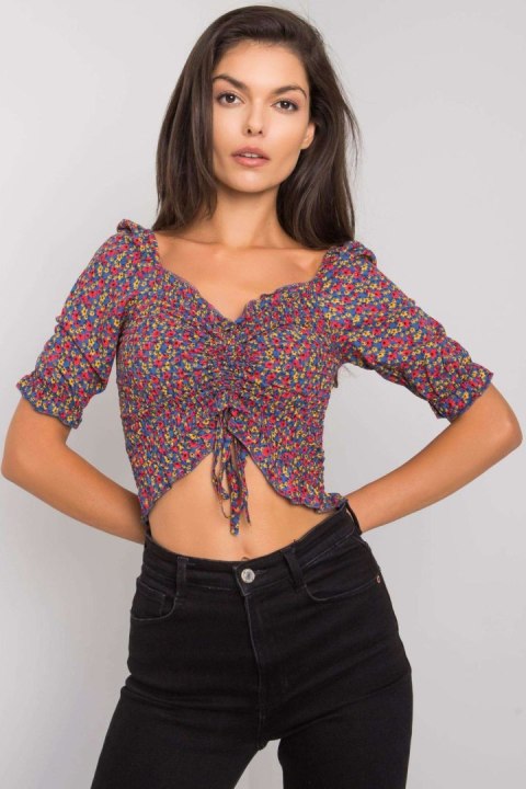 Bluzka Model RO-BZ-2516-8.28 Dark Blue - Rue Paris Bluzka Model RO-BZ-2516-8.28 Dark Blue - Rue Paris