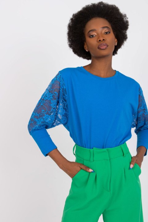 Bluzka Model RV-BZ-7551.19 Dark Blue - Rue Paris Bluzka Model RV-BZ-7551.19 Dark Blue - Rue Paris