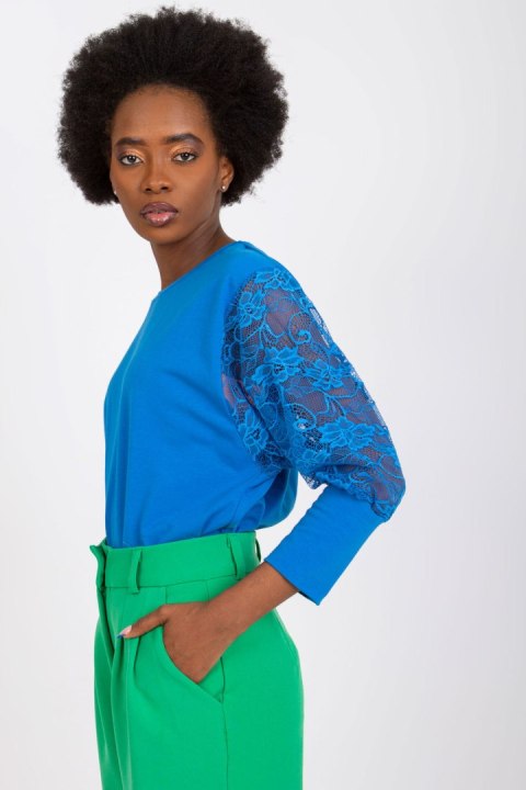 Bluzka Model RV-BZ-7551.19 Dark Blue - Rue Paris Bluzka Model RV-BZ-7551.19 Dark Blue - Rue Paris