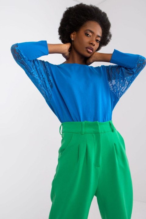 Bluzka Model RV-BZ-7551.19 Dark Blue - Rue Paris Bluzka Model RV-BZ-7551.19 Dark Blue - Rue Paris