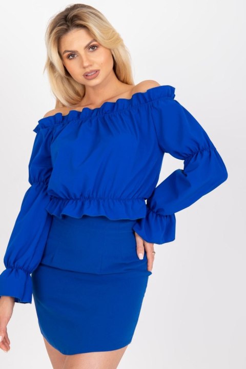 Bluzka Model WN-BZ-3108.53 Cobalt - Rue Paris Bluzka Model WN-BZ-3108.53 Cobalt - Rue Paris