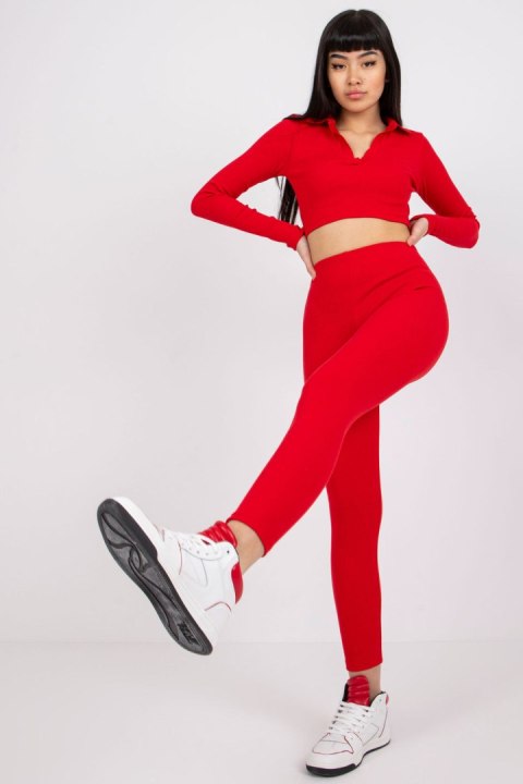 Legginsy Model RV-LG-7533.08 Red - Rue Paris Legginsy Model RV-LG-7533.08 Red - Rue Paris