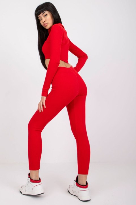 Legginsy Model RV-LG-7533.08 Red - Rue Paris Legginsy Model RV-LG-7533.08 Red - Rue Paris
