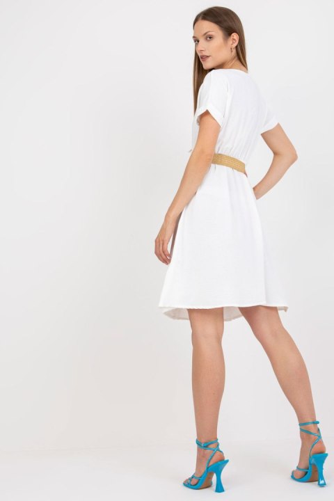 Sukienka Model CA-SK-6308.55 White - Rue Paris Sukienka Model CA-SK-6308.55 White - Rue Paris