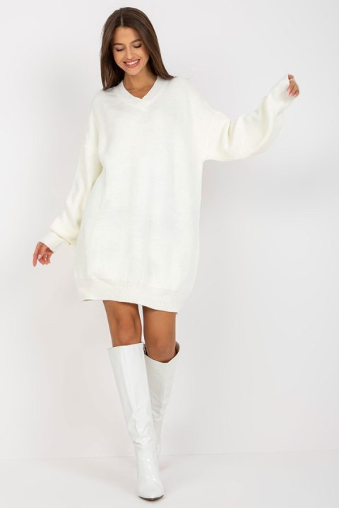 Sukienka Model LC-SW-0341.38P Ecru - Rue Paris Sukienka Model LC-SW-0341.38P Ecru - Rue Paris