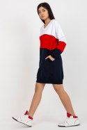 Sukienka Model RV-SK-8382.14X White/Navy - Rue Paris