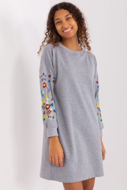 Sukienka Model RV-SK-8979.94P Grey - Rue Paris