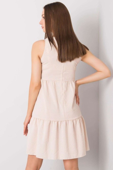 Sukienka Model WN-SK-V103-1.05 Beige - Rue Paris Sukienka Model WN-SK-V103-1.05 Beige - Rue Paris