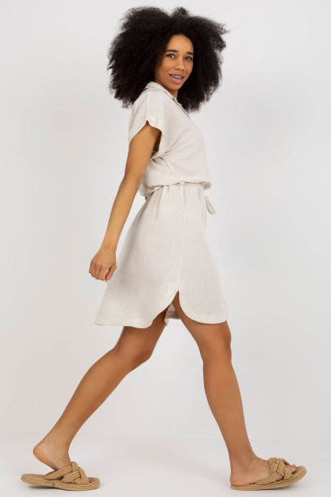 Sukienka Model WN-SK-VE40.43P Light Beige - Rue Paris Sukienka Model WN-SK-VE40.43P Light Beige - Rue Paris