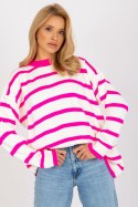 Sweter Damski Model LC-SW-2212.97P Fluo Pink - Rue Paris
