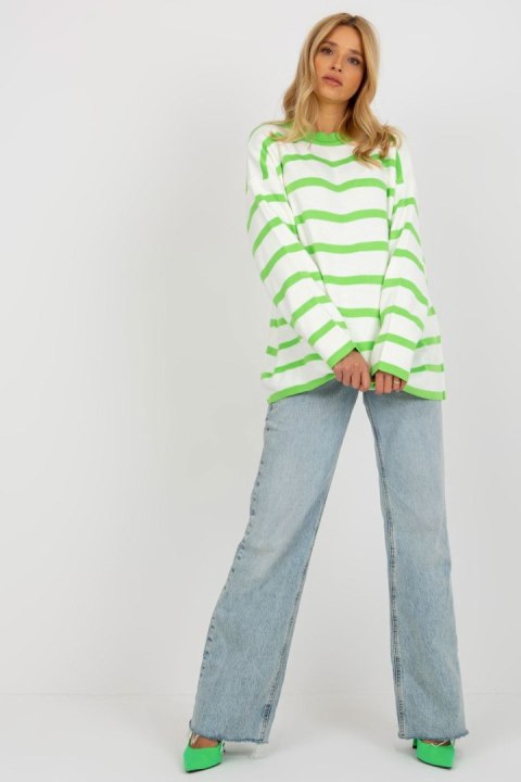 Sweter Damski Model LC-SW-2212.97P Light Green - Rue Paris Sweter Damski Model LC-SW-2212.97P Light Green - Rue Paris