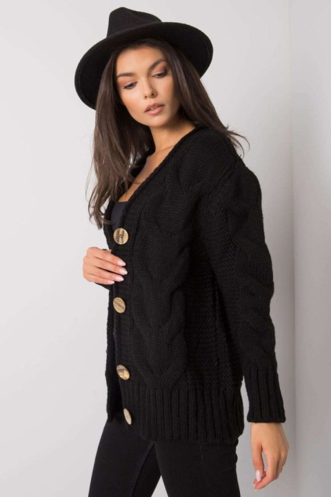 Sweter Damski Model LC-SW-A1.28X Black - Rue Paris Sweter Damski Model LC-SW-A1.28X Black - Rue Paris