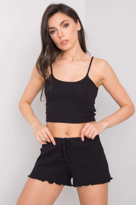 Szorty Damskie Model RV-SN-6628.95 Black - Rue Paris Szorty Damskie Model RV-SN-6628.95 Black - Rue Paris
