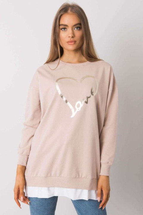 Tunika Model RV-TU-7258.40P Beige - Rue Paris Tunika Model RV-TU-7258.40P Beige - Rue Paris