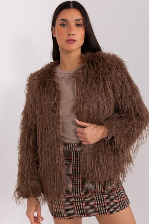 Kurtka Damska Model AT-KR-2359.96P Brown - AT Kurtka Damska Model AT-KR-2359.96P Brown - AT
