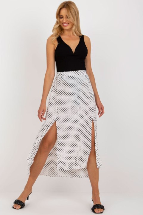 Spódnica Model WN-SD-2205-1.25X White/Navy - Rue Paris Spódnica Model WN-SD-2205-1.25X White/Navy - Rue Paris