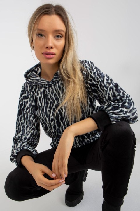 Spodnie Komplet Model WN-KMPL-2410-1.17 White/Black - Rue Paris Spodnie Komplet Model WN-KMPL-2410-1.17 White/Black - Rue Paris