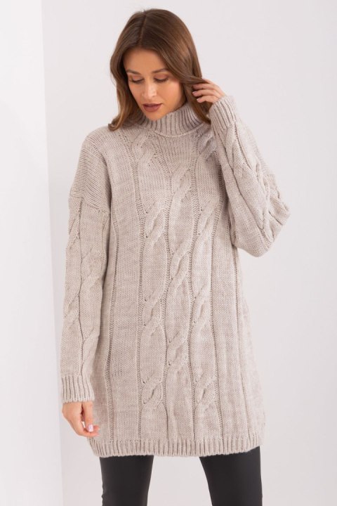 Sukienka Model LC-SK-1561.72P Beige - Rue Paris Sukienka Model LC-SK-1561.72P Beige - Rue Paris