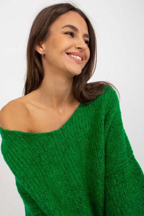 Sweter Damski Model LC-SW-3020.29X Green - Rue Paris Sweter Damski Model LC-SW-3020.29X Green - Rue Paris