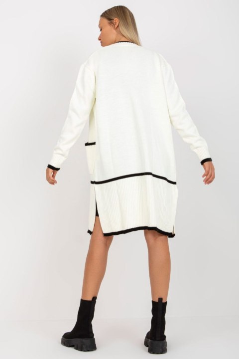 Sweter Kardigan Model LC-SW-0340.42P Ecru - Rue Paris Sweter Kardigan Model LC-SW-0340.42P Ecru - Rue Paris