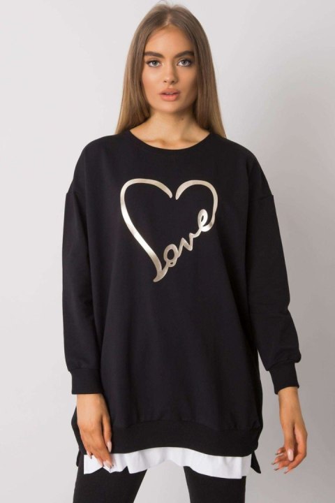 Tunika Model RV-TU-7258.40P Black - Rue Paris Tunika Model RV-TU-7258.40P Black - Rue Paris