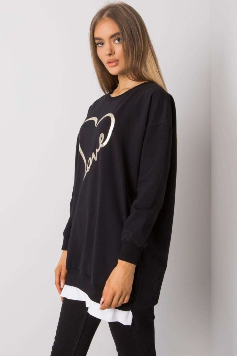 Tunika Model RV-TU-7258.40P Black - Rue Paris Tunika Model RV-TU-7258.40P Black - Rue Paris